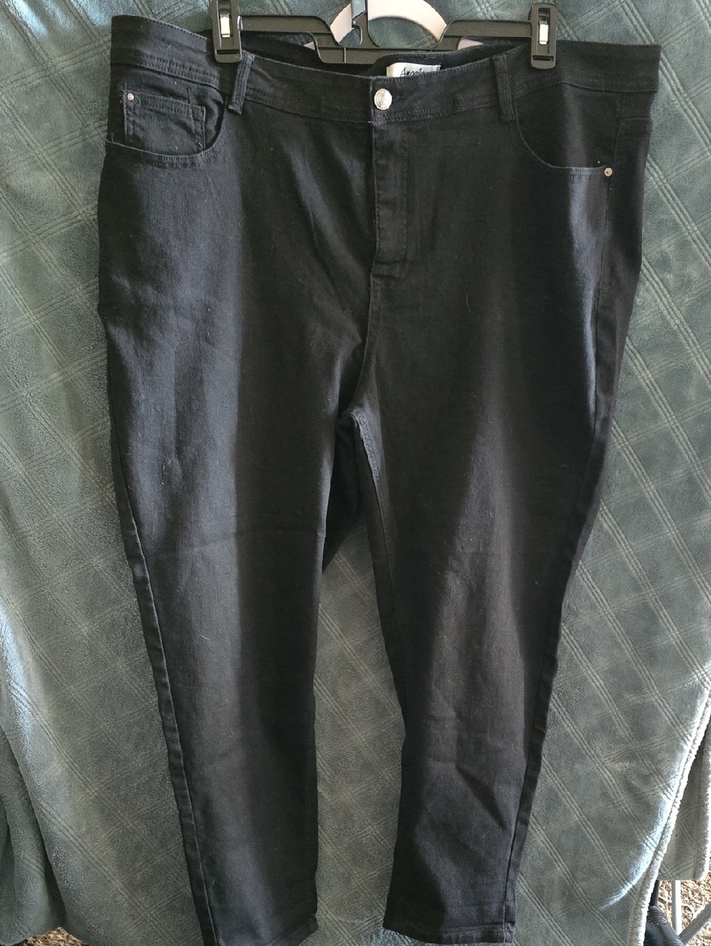 Angels Forever Young Woman Plus Size Black High-Waist Skinny Jeans